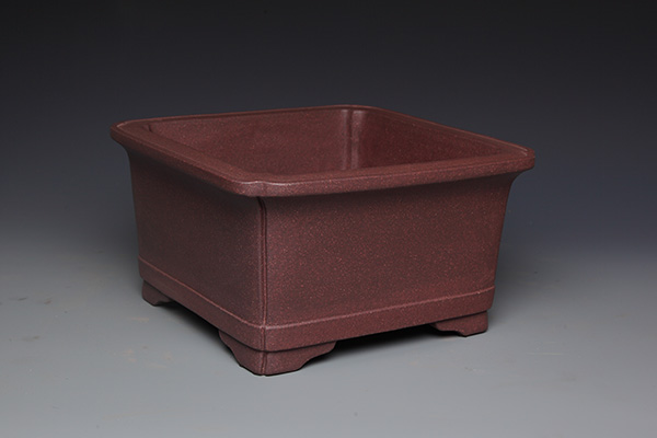 抽角下带段脚四方（紫泥）(图2)