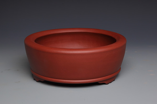 内缘下钮圆盆（紫泥）(图1)