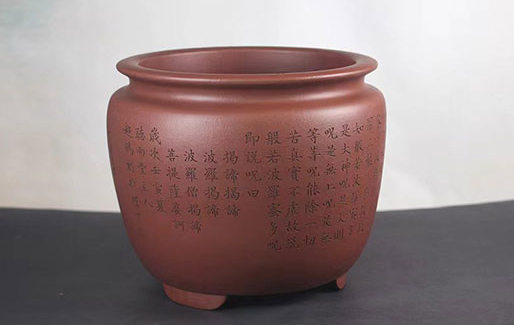 宫灯画缸（黄龙山底槽青）(图2)