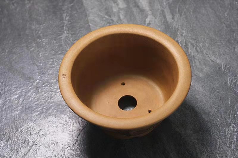 圆盆（黄金段泥彩色泥绘）(图3)