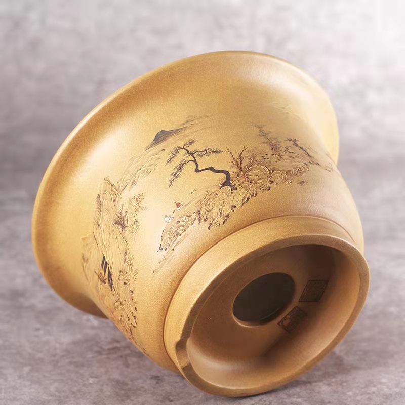 玉缘口金钟(黄龙山黄金段泥)(图4) 玉缘口金钟(黄龙山黄金段泥)(图4)